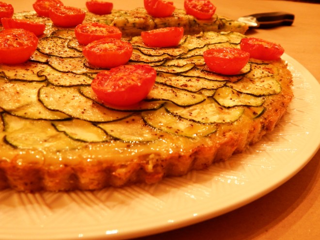 Zucchini Tomato Quiche