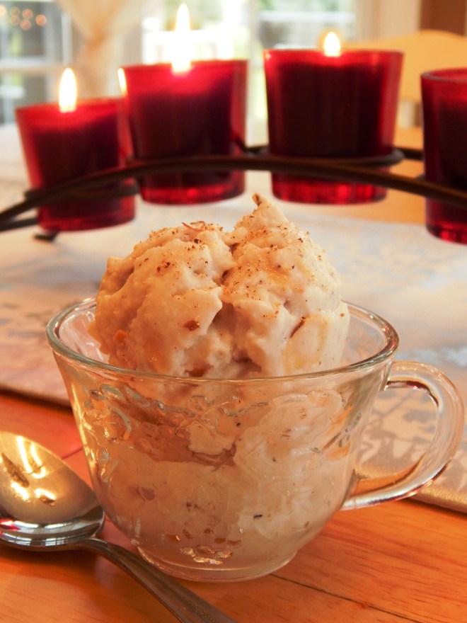 Eggnog Toasted Almond Ice Cream