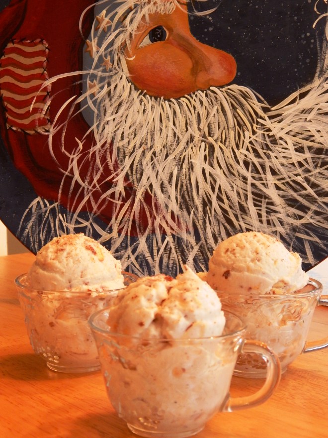 Eggnog Toasted Almond Ice Cream