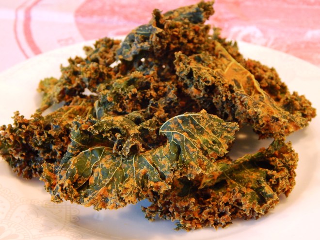 Pizza Kale Chips