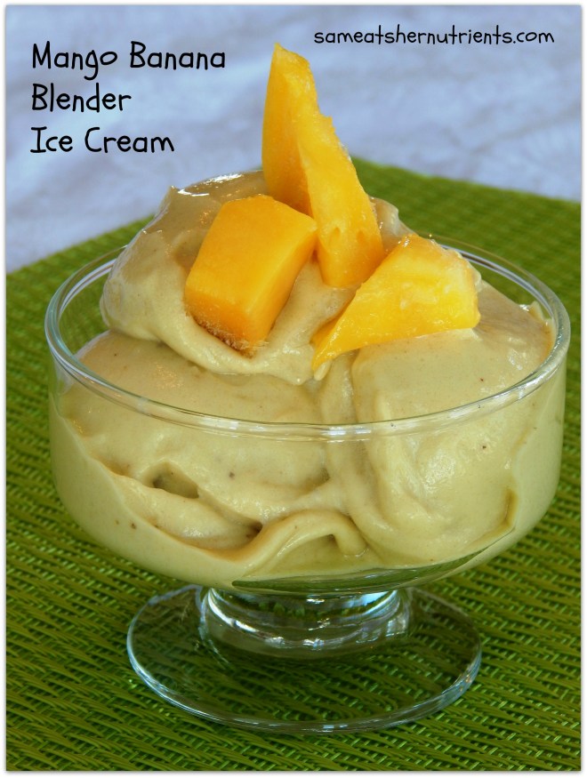Mango Banana Ice Cream sam eats her nutrients logo