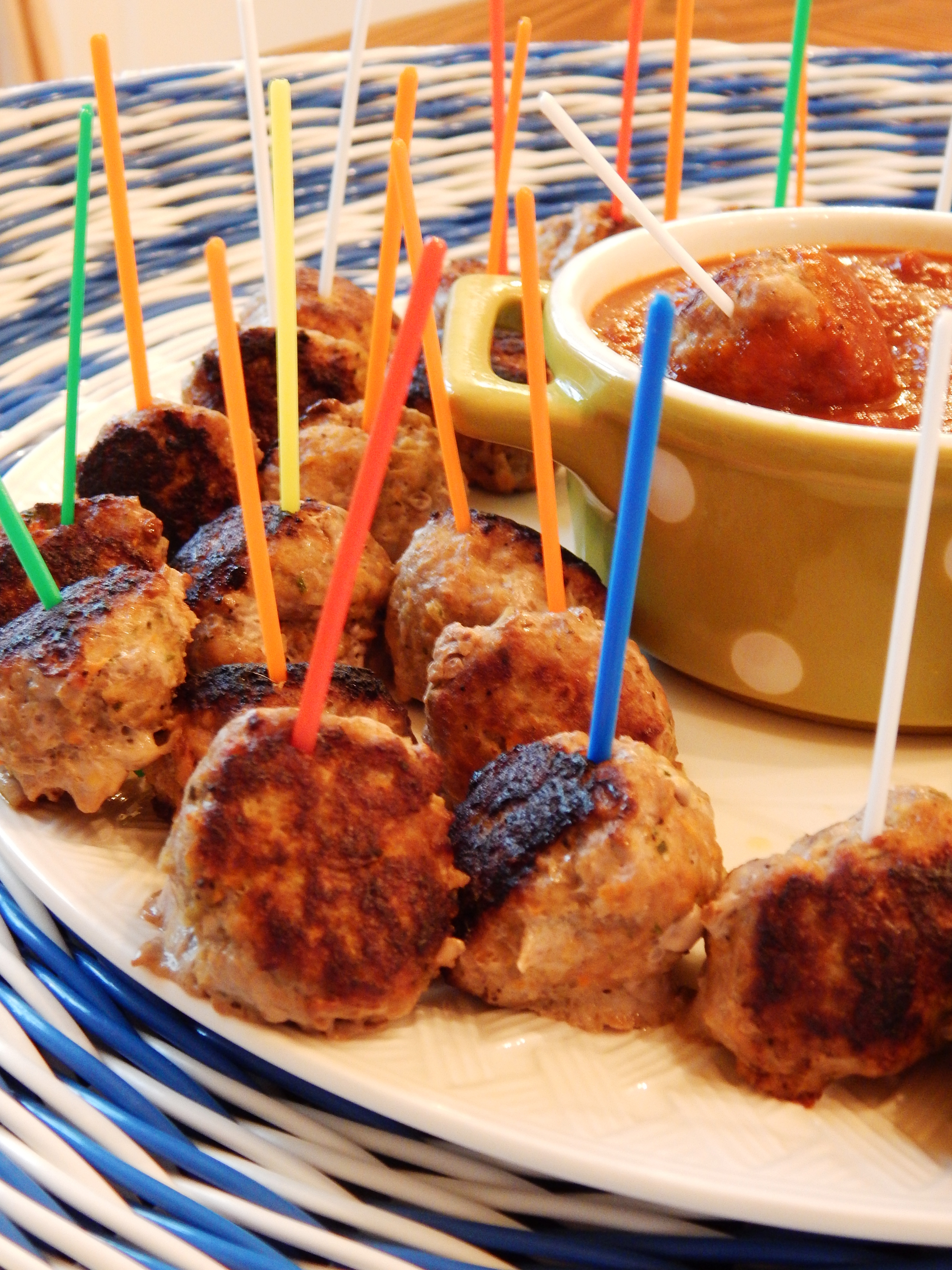 Cocktail Meatballs with Honey Orange BBQ Sauce