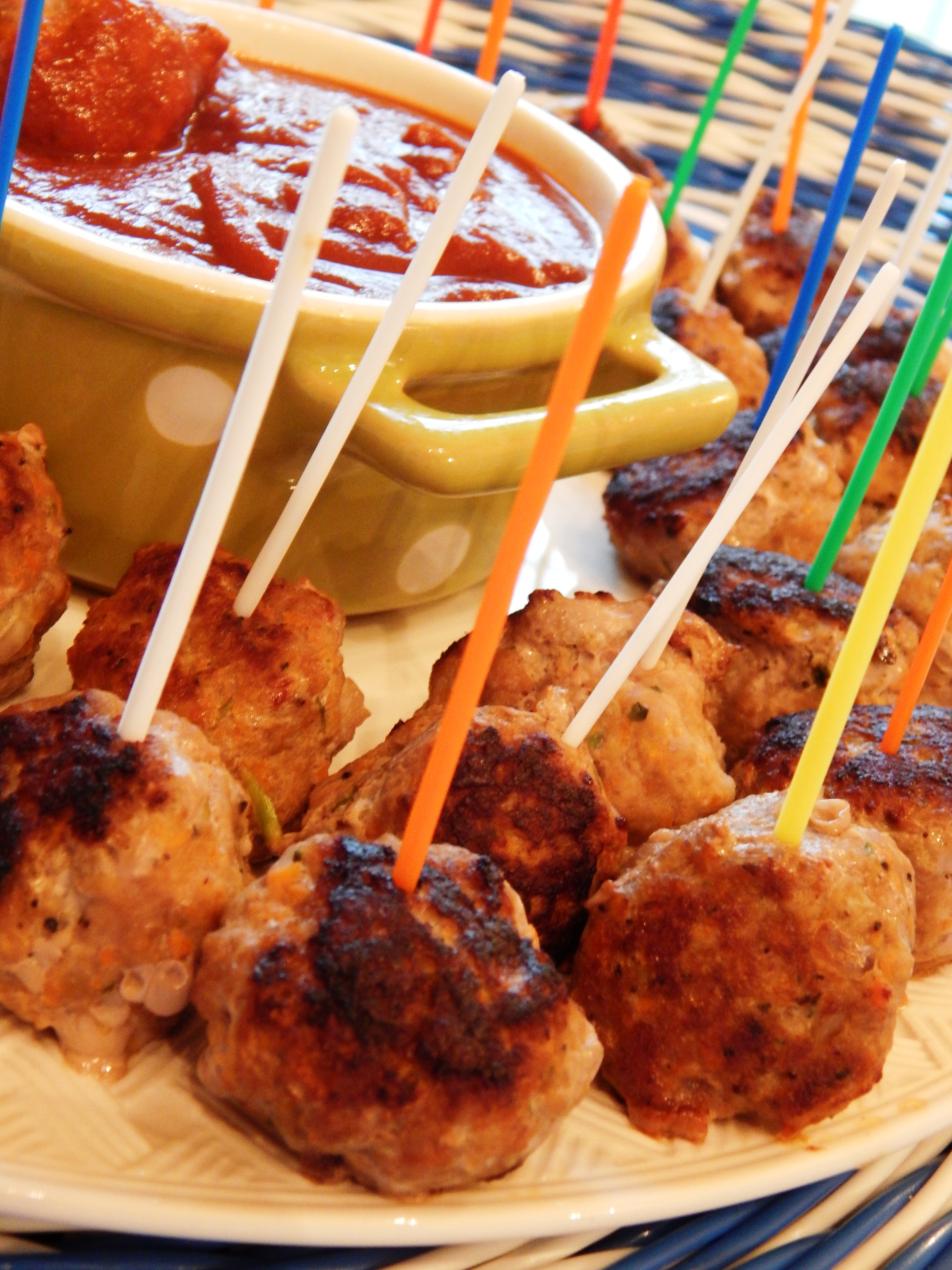 Cocktail Meatballs with Honey Orange BBQ Sauce