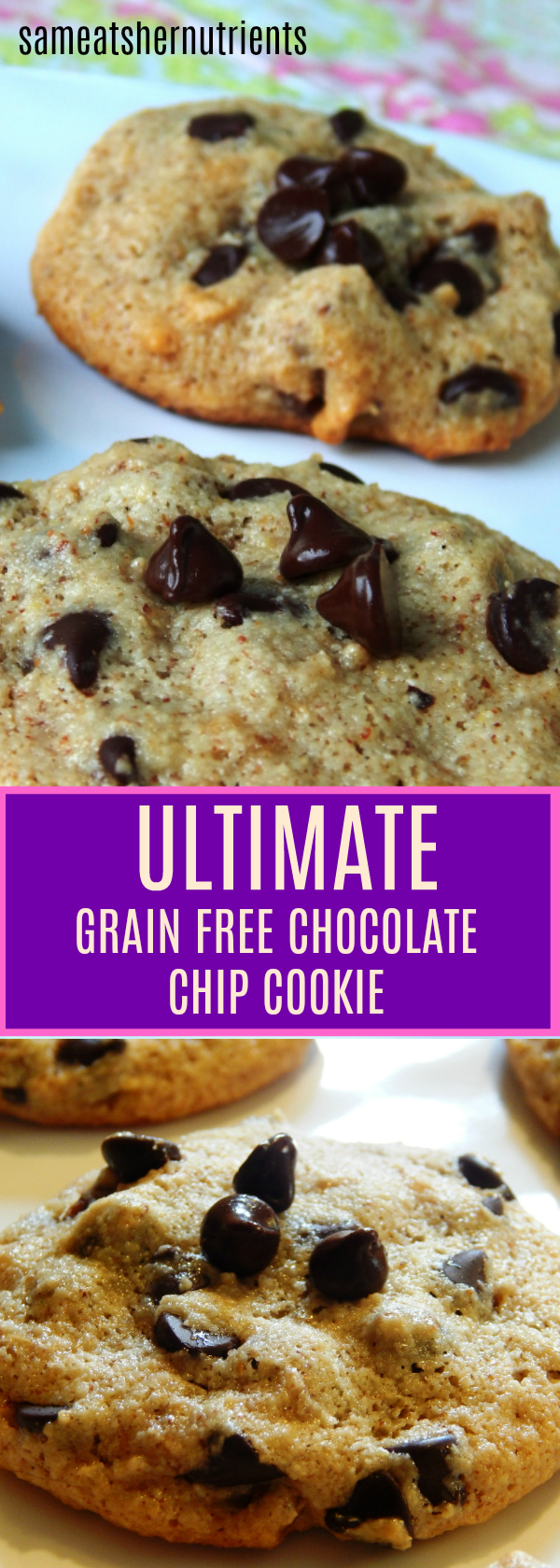The Ultimate Grain Free Chocolate Chip Cookie - Grain Free, Paleo