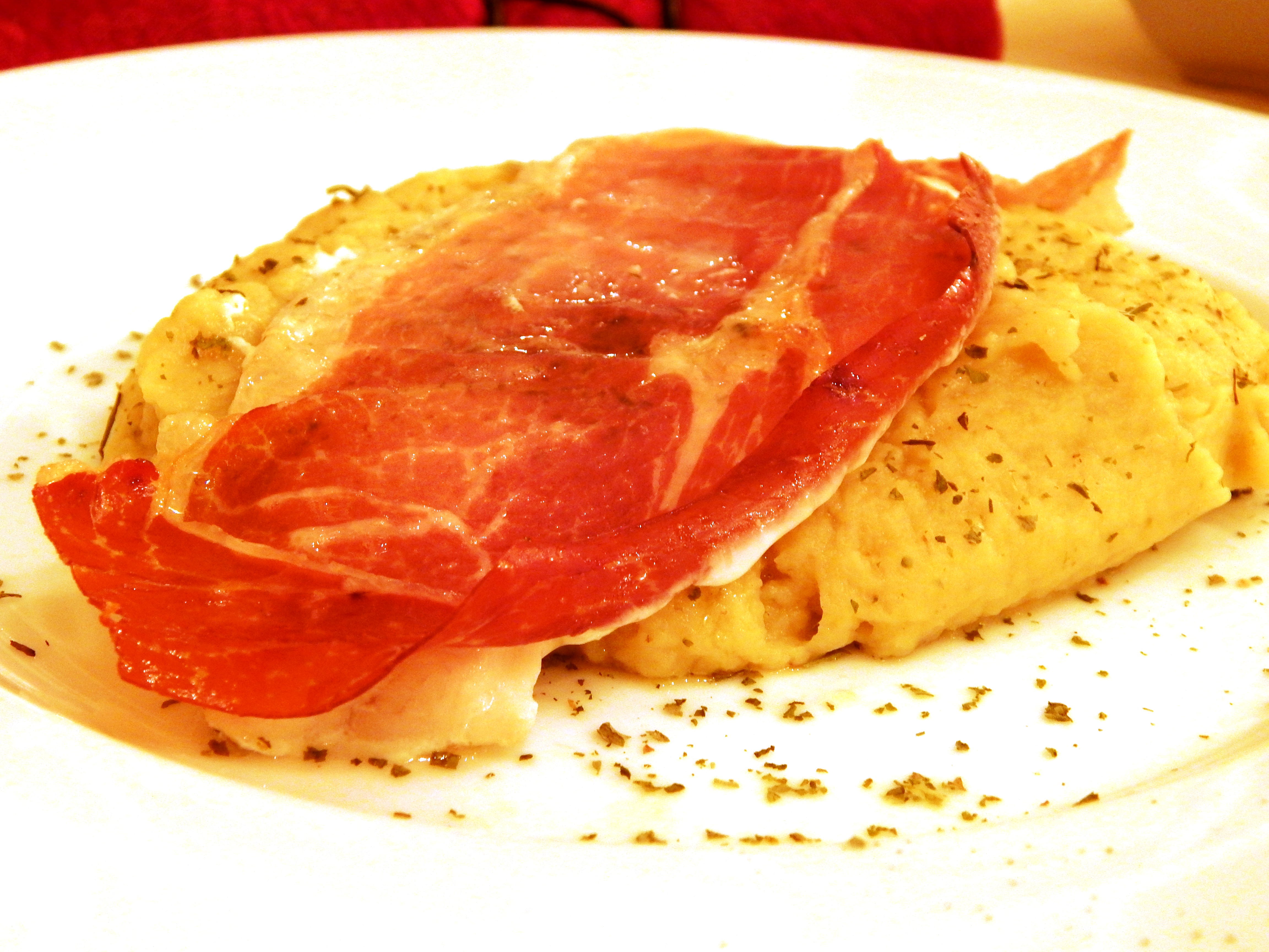 Proscuitto Topped, Baked Tilapia