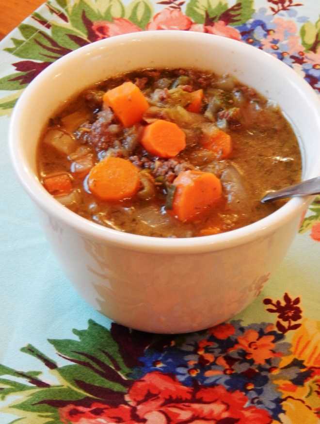 Hearty and Nourishing Vegetable Bison Soup