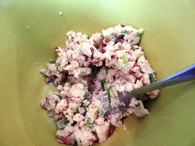 Bacon and Scallion Cracker Dough