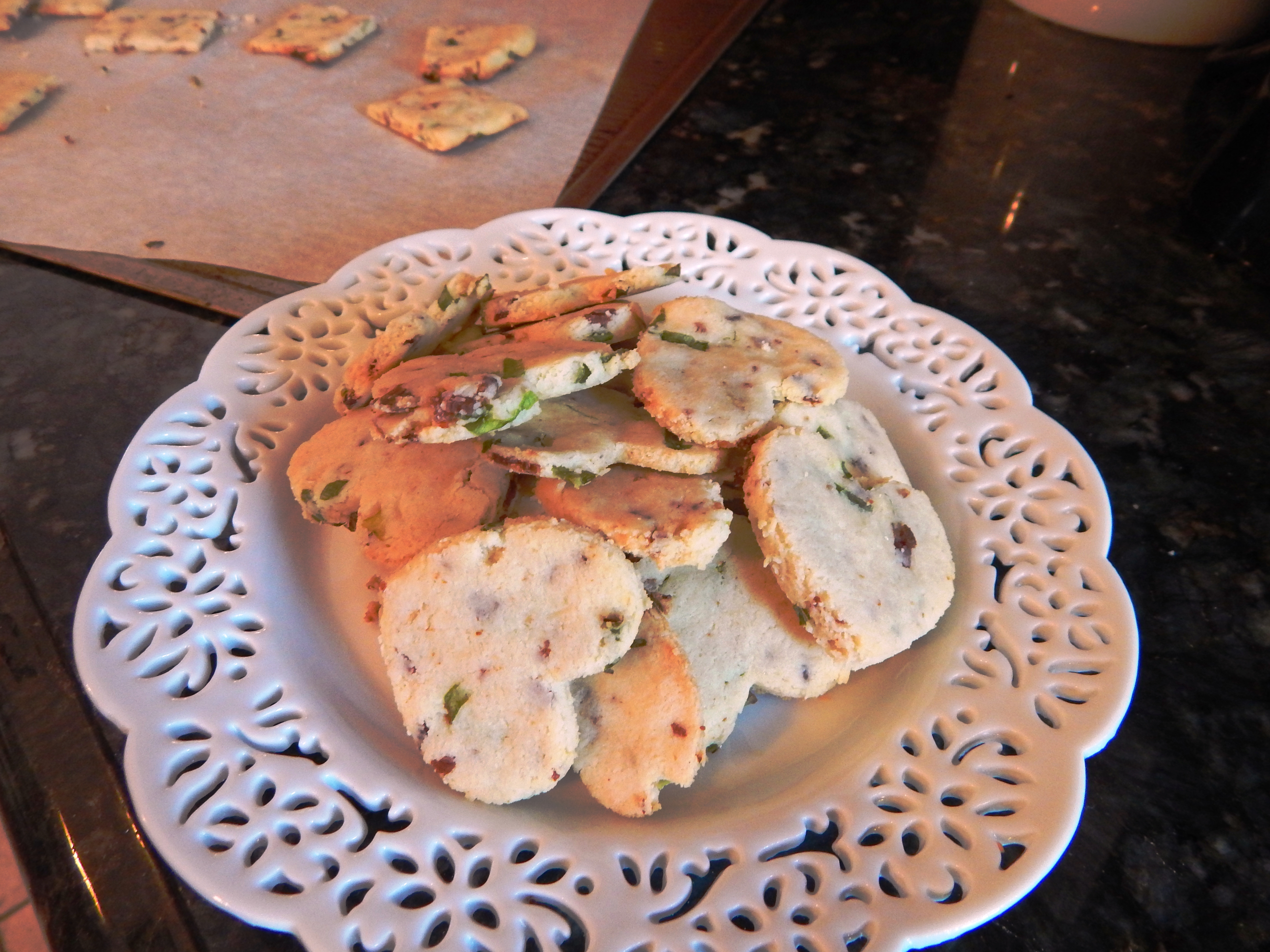 Bacon and Scallion Grain Free Crackers