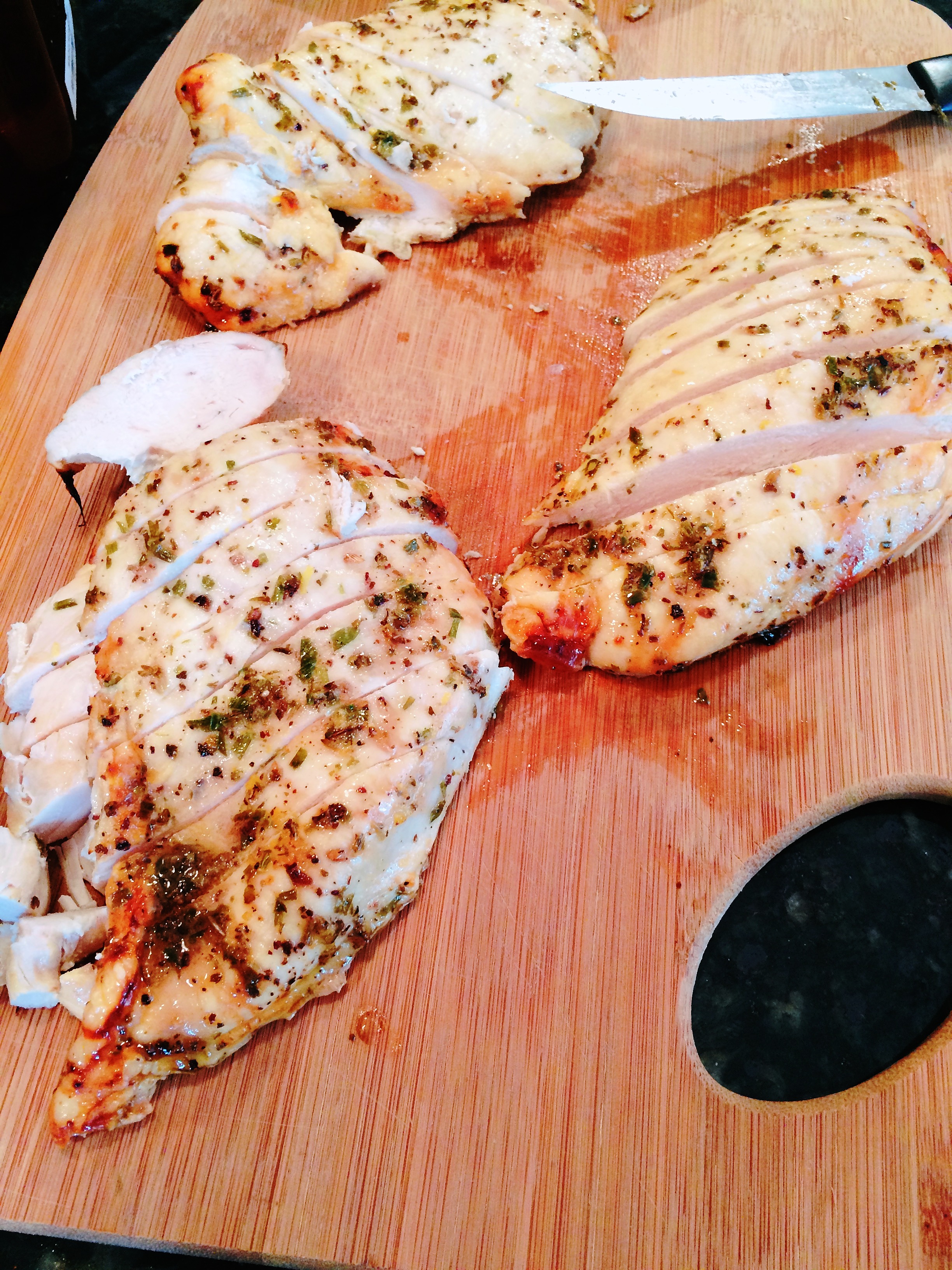 Sliced Lemon Chicken Breasts