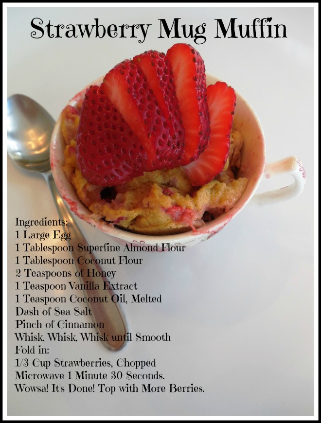 Beautiful Strawberry Mug Muffin Recipe