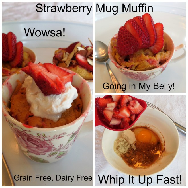 Strawberry Mug Muffin! Yum!