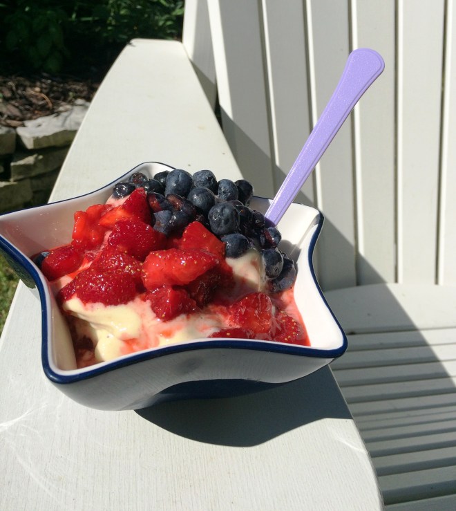 Patriotic Nice Cream Sundae