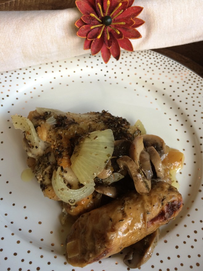 chicken-and-sausages