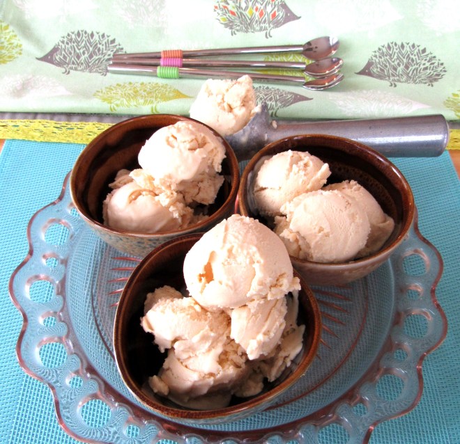 Serving Up Smooth and Peachy Coconut Milk Ice Cream