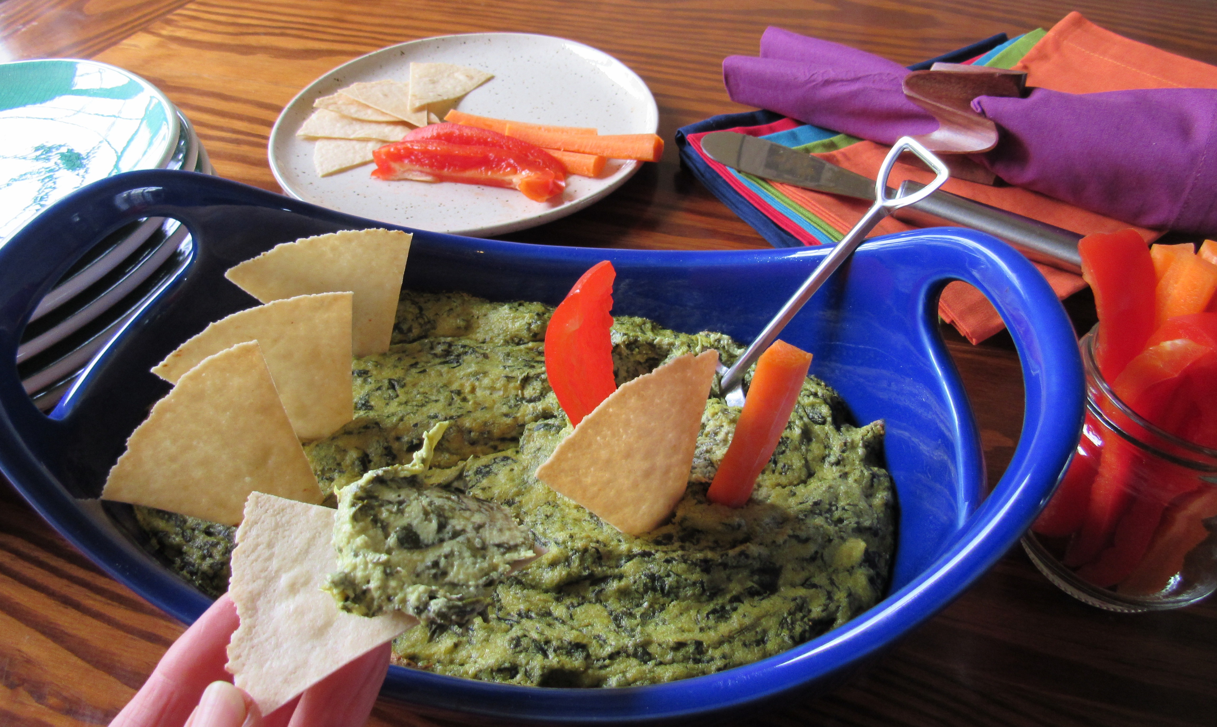 Hot Spinach Artichoke Dip - Gluten Free, Dairy Free