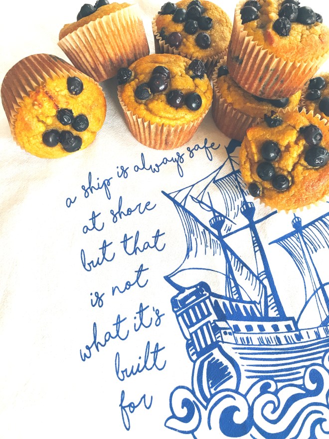 Coconut Flour Blueberry Muffins