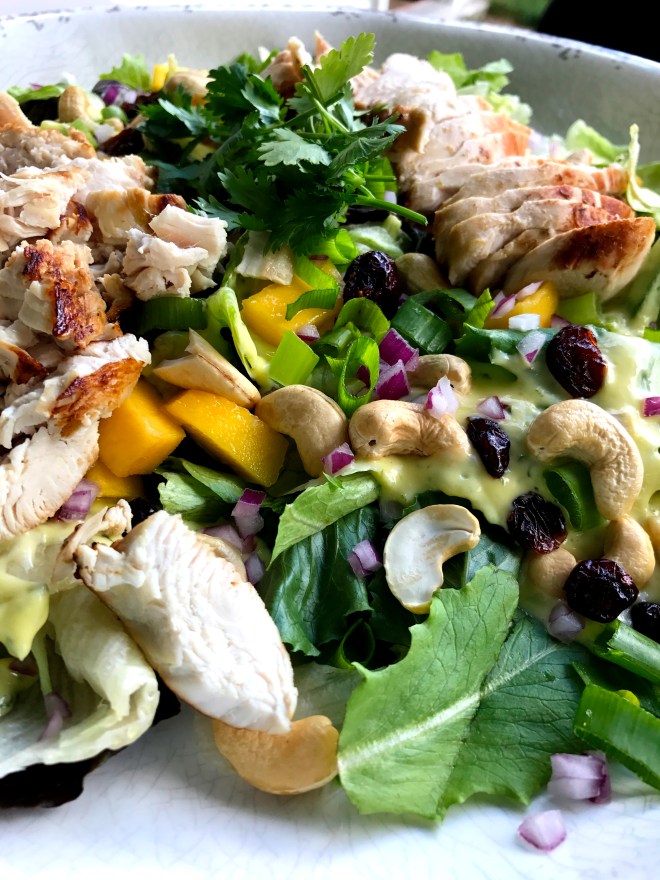Mango Cashew Chicken Summer Salad