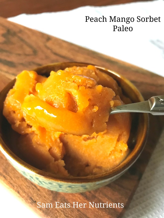 Peach Mango Sorbet - Paleo