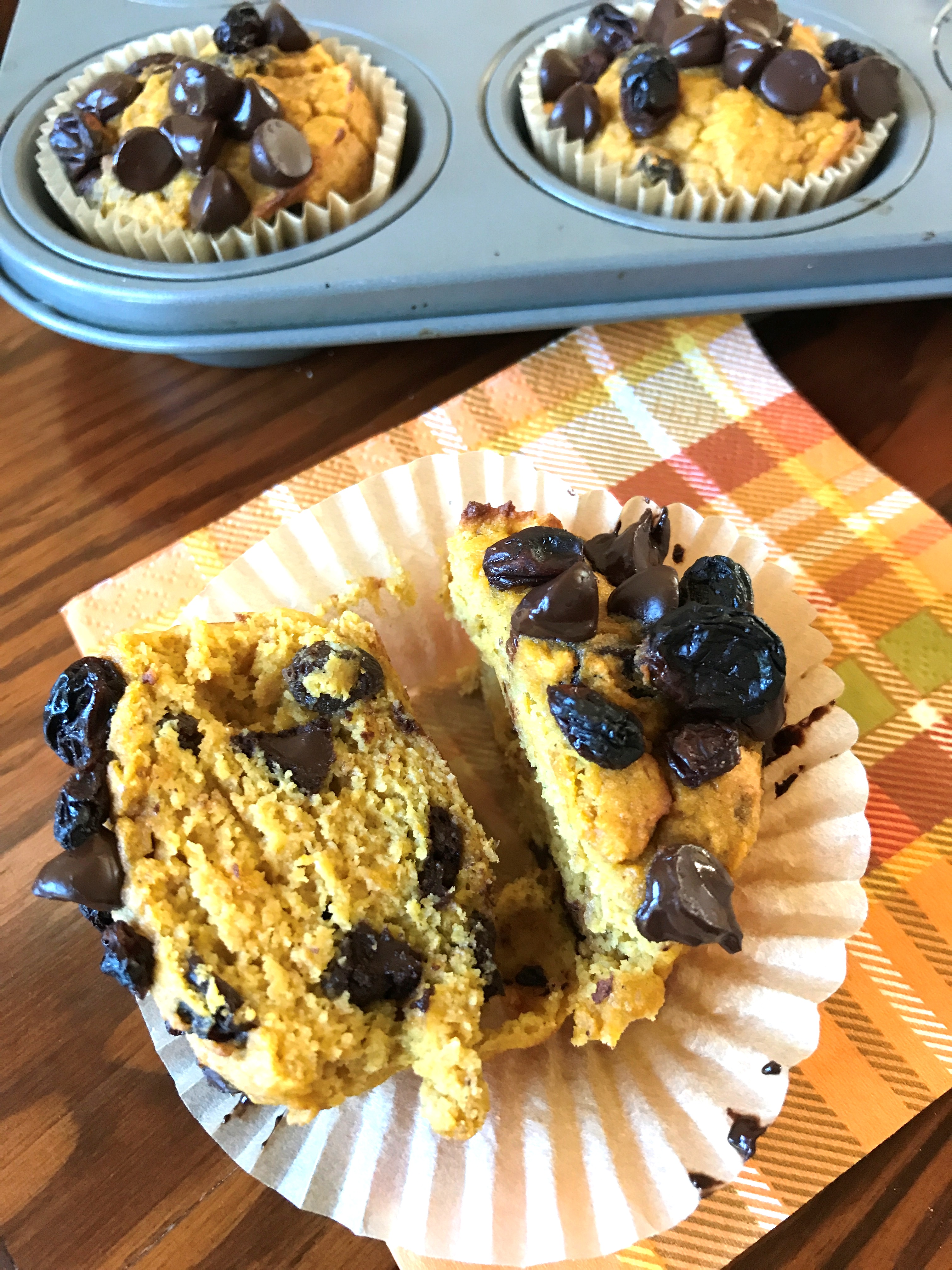 Pumpkin Spice Muffin - halved