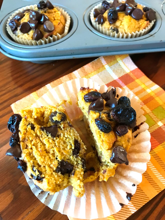 Pumpkin Spice Muffin - halved