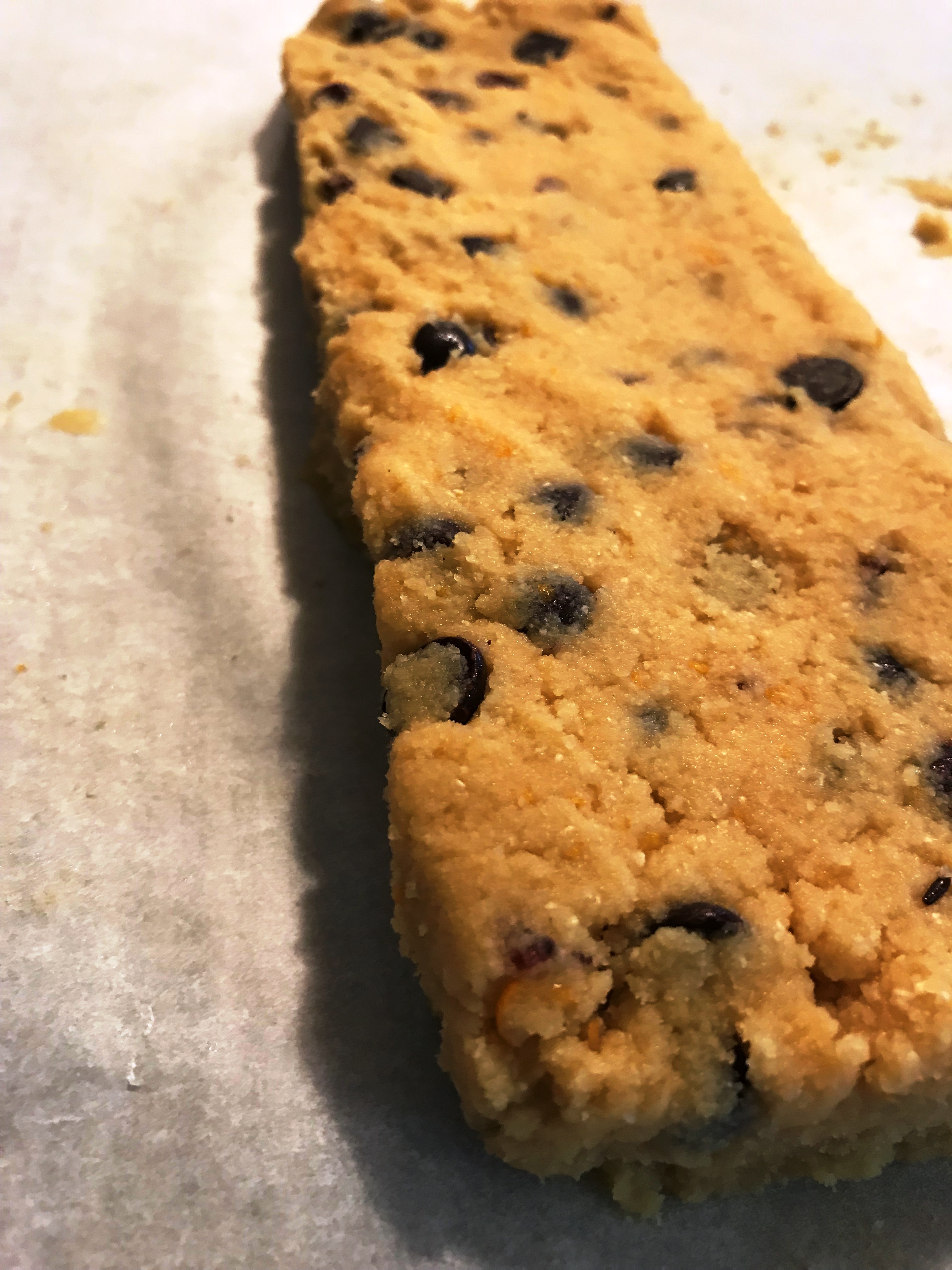 Chocolate Chip, Cranberry Orange Biscotti Dough Log