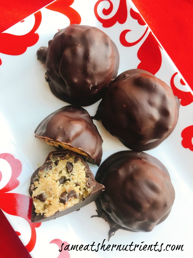 Chocolate Chip Cookie Dough Balls - Dairy Free