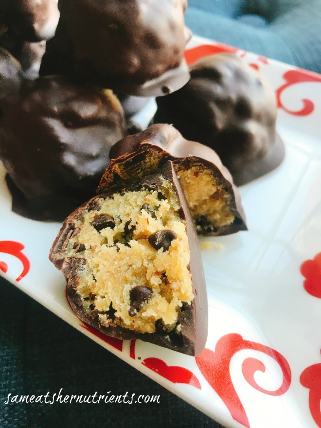 Chocolate Chip Cookie Dough Bites Dairy Free, Nut Free