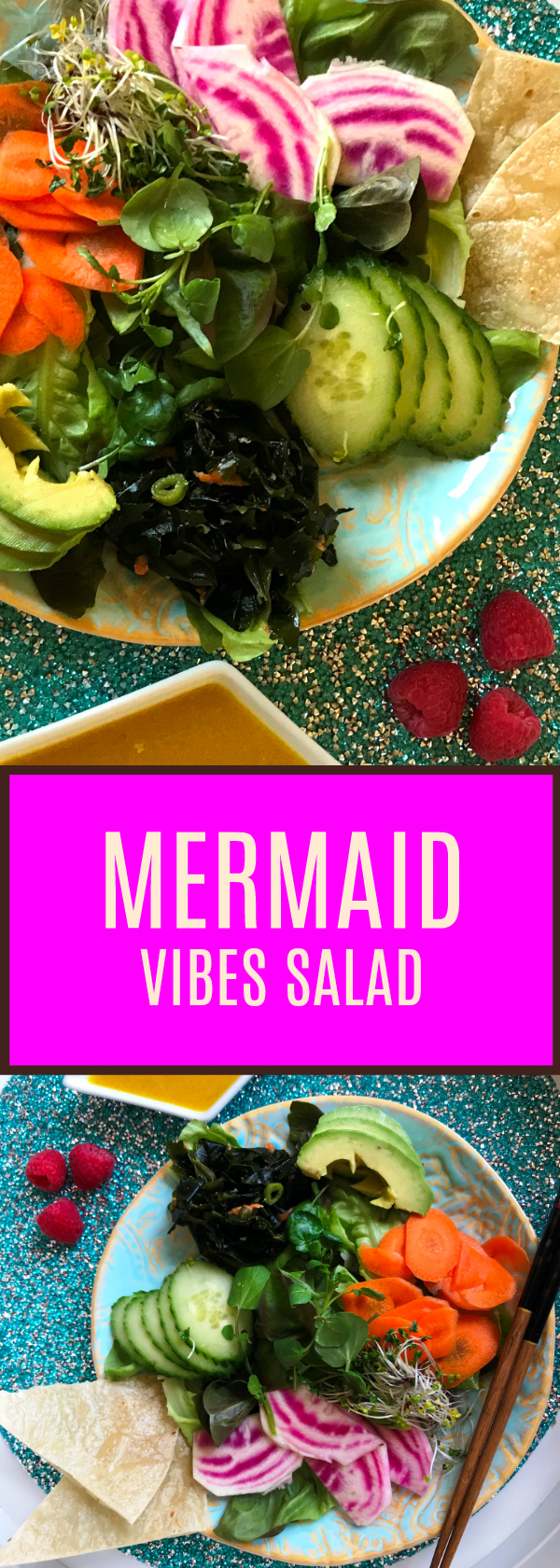 Mermaid Vibes Salad - For Your Inner Mermaid! Delicious Light Salad that is Gluten and Soy Free. Spa Quality and Healthy!