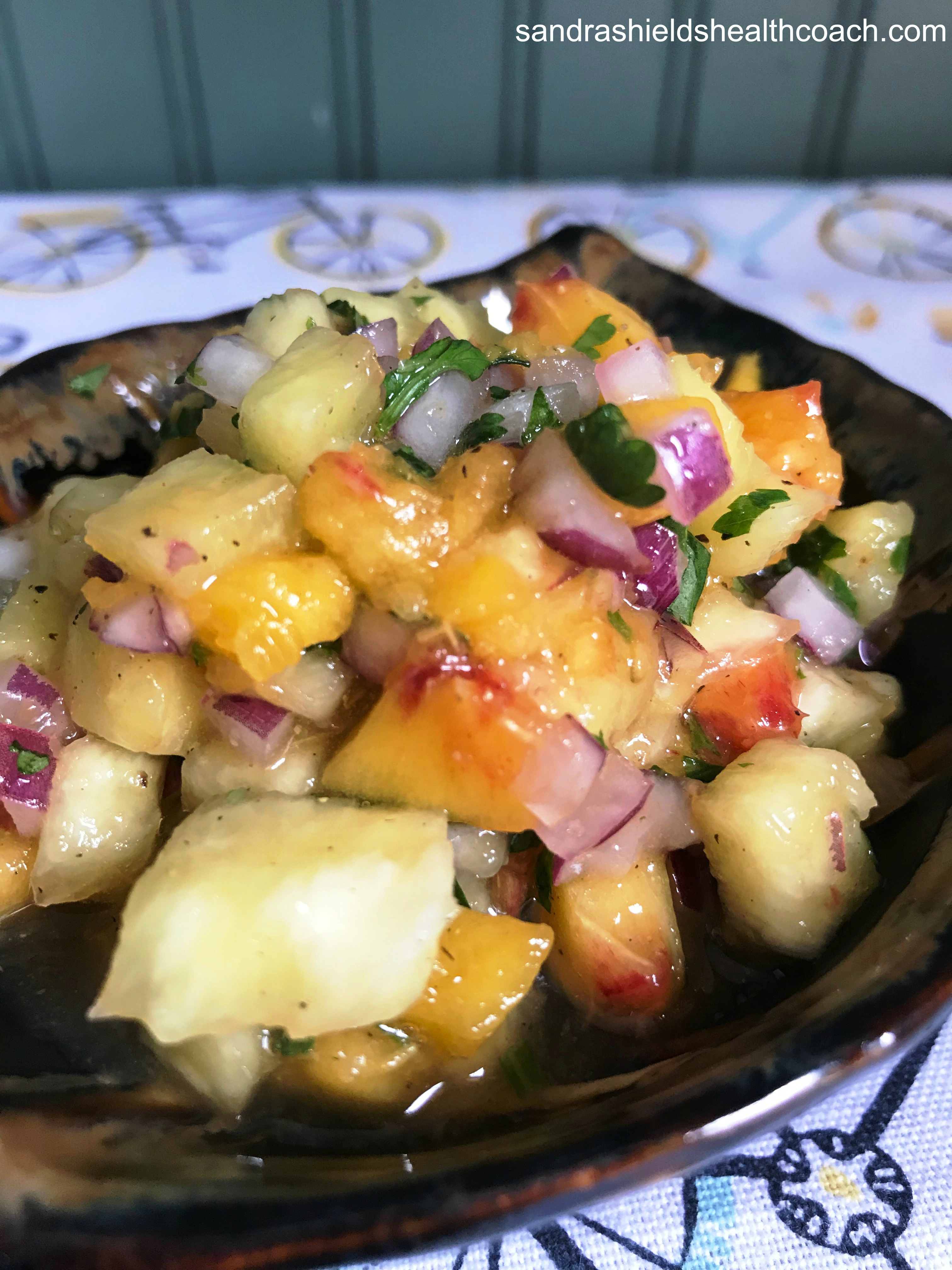 Fresh Peach Salsa - Nightshade Free