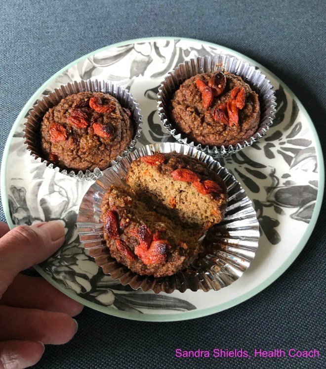Superfood Cinnamon Goji Muffins Gluten Free