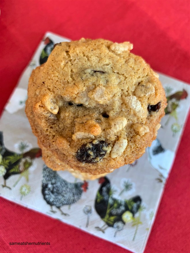 Crispy Cinnamon Raisin Cookies Egg Free Gluten Free, Egg Free