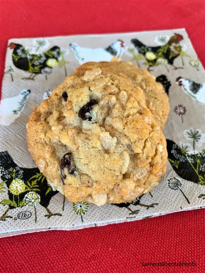 Crispy Cinnamon Raisin Cookies Gluten Free Egg Free Nut Free