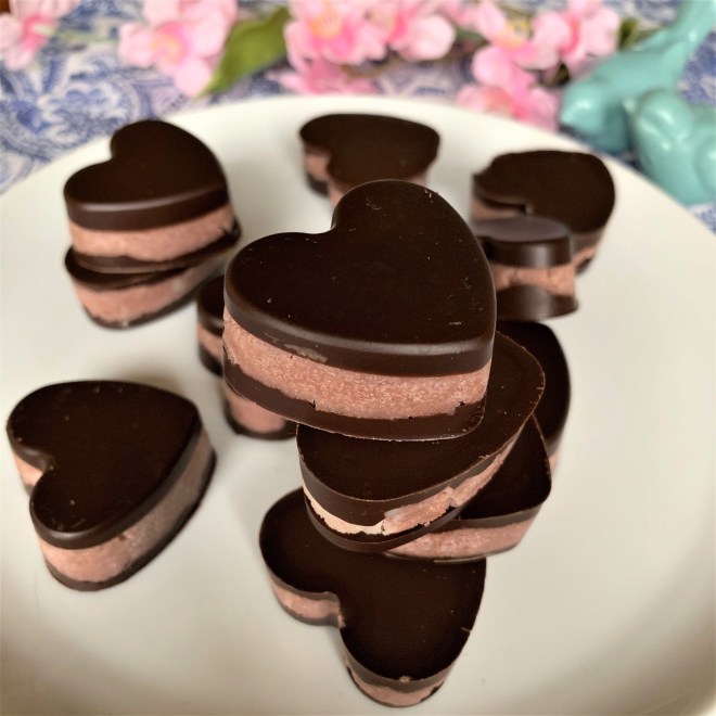 chocolate cherry hearts gluten free dairy free