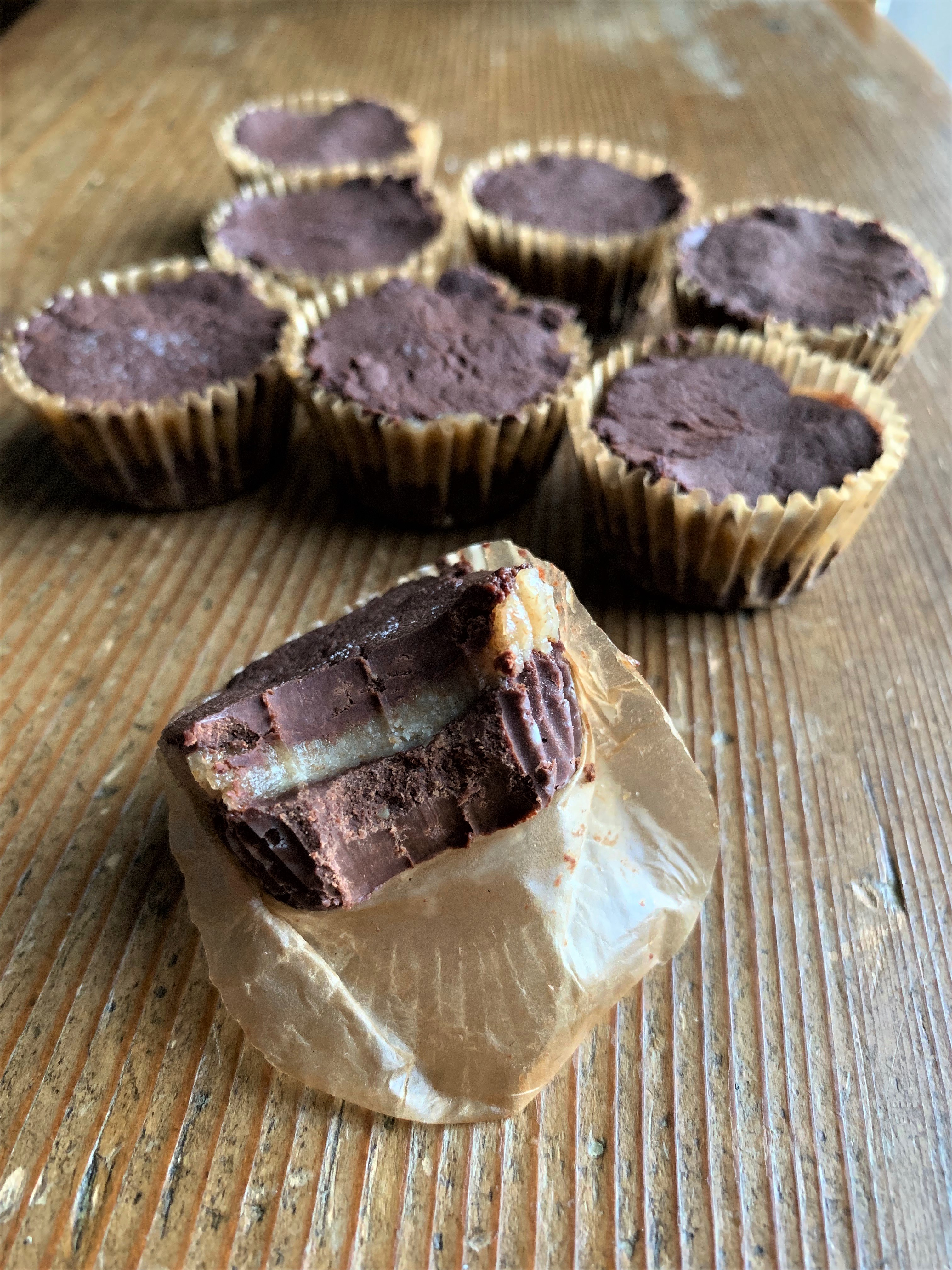 Chocolate Nut Butter Cups - Raw Chocolate, Dairy and Gluten Free