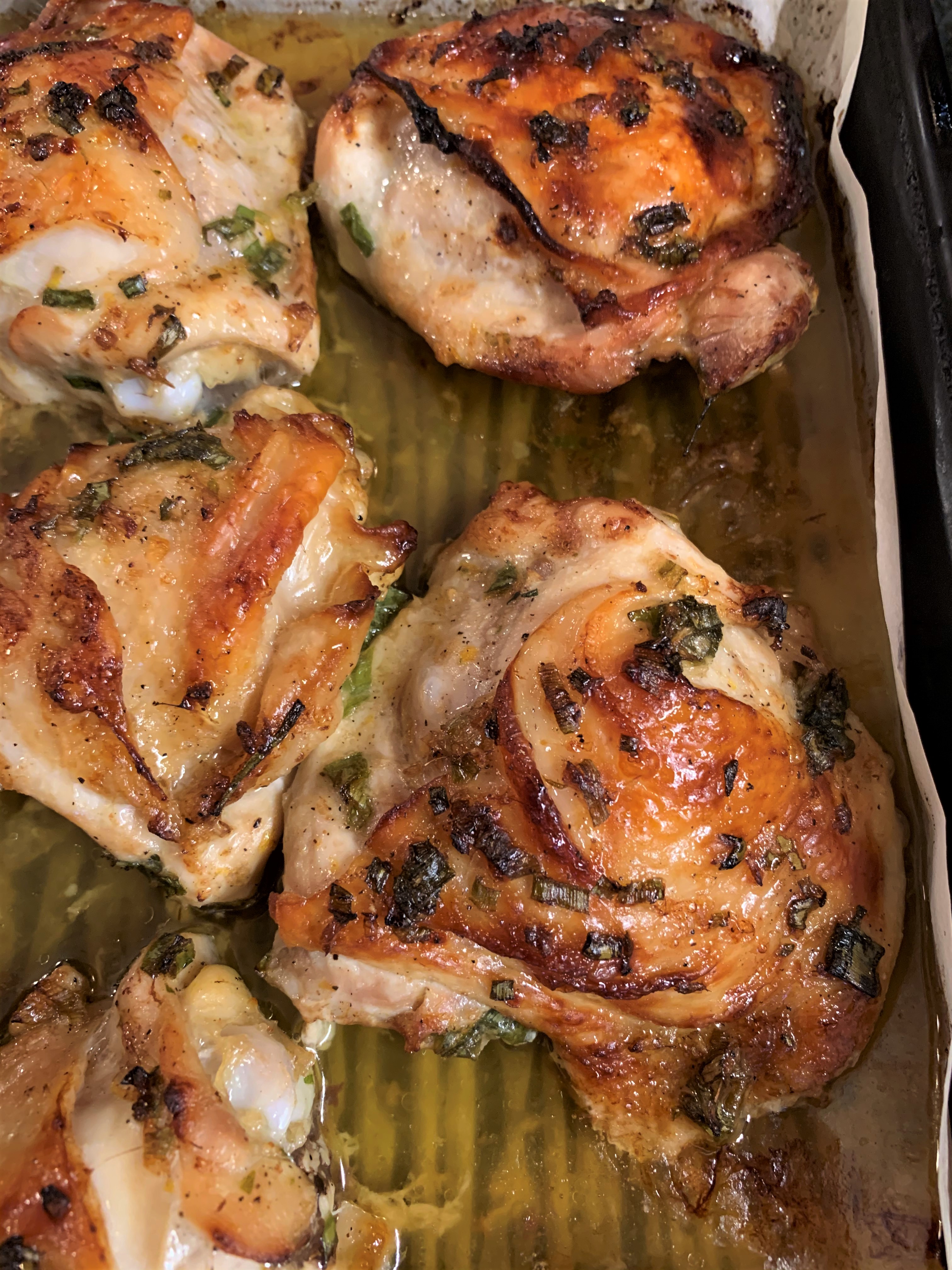 Orange Ginger Marinated Chicken Thighs 2