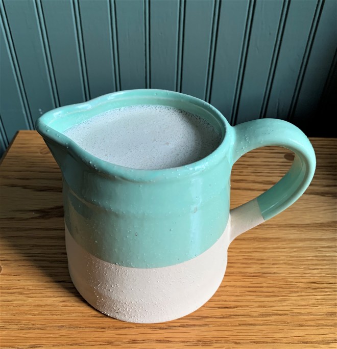 Sunflower Seed Milk in a Pitcher