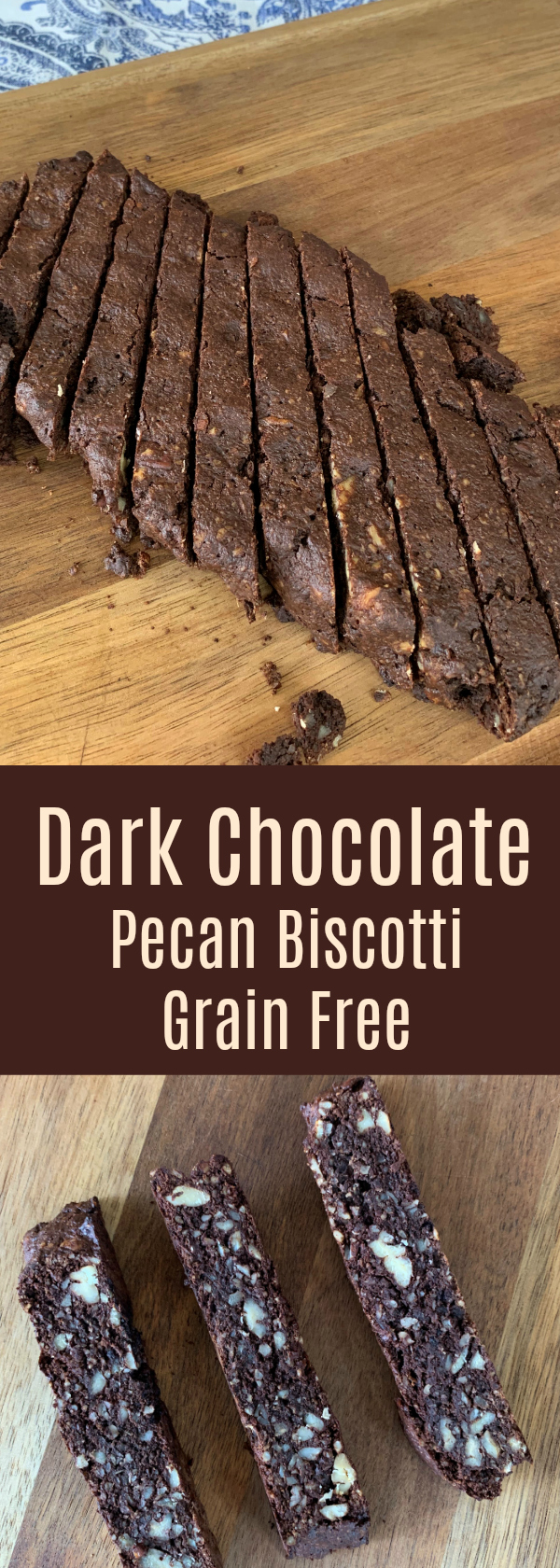 Dark Chocolate Pecan Biscotti Grain Free